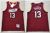 Rockets 13 James Harden Red Checkerboard Hardwood Classics Jersey,baseball caps,new era cap wholesale,wholesale hats